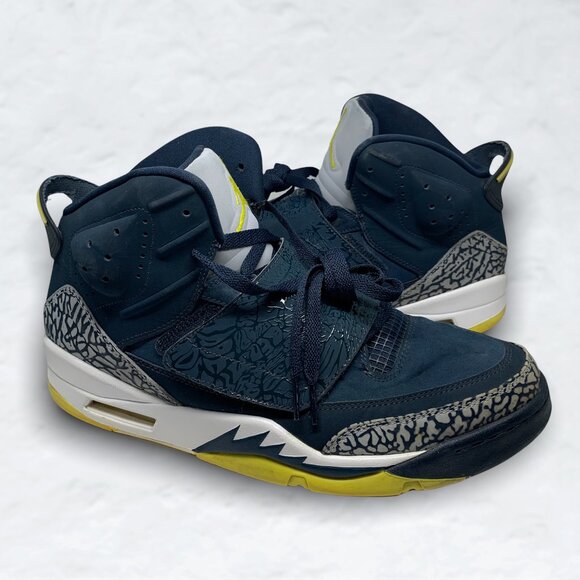 Jordan Son Of Armory Navy/Electrolime-White 2016 MEN'S Sneakers 512246-405 - Picture 1 of 6